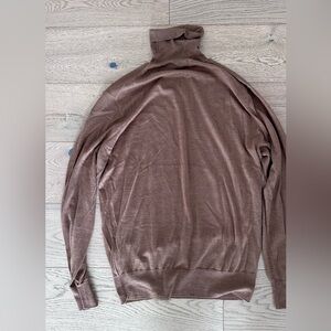 Men's Brown Turtleneck Sweater